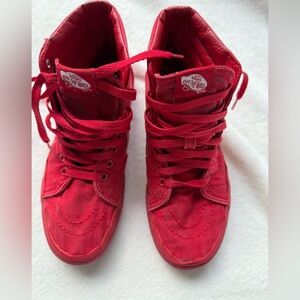 Vans Red High-Top Sneakers